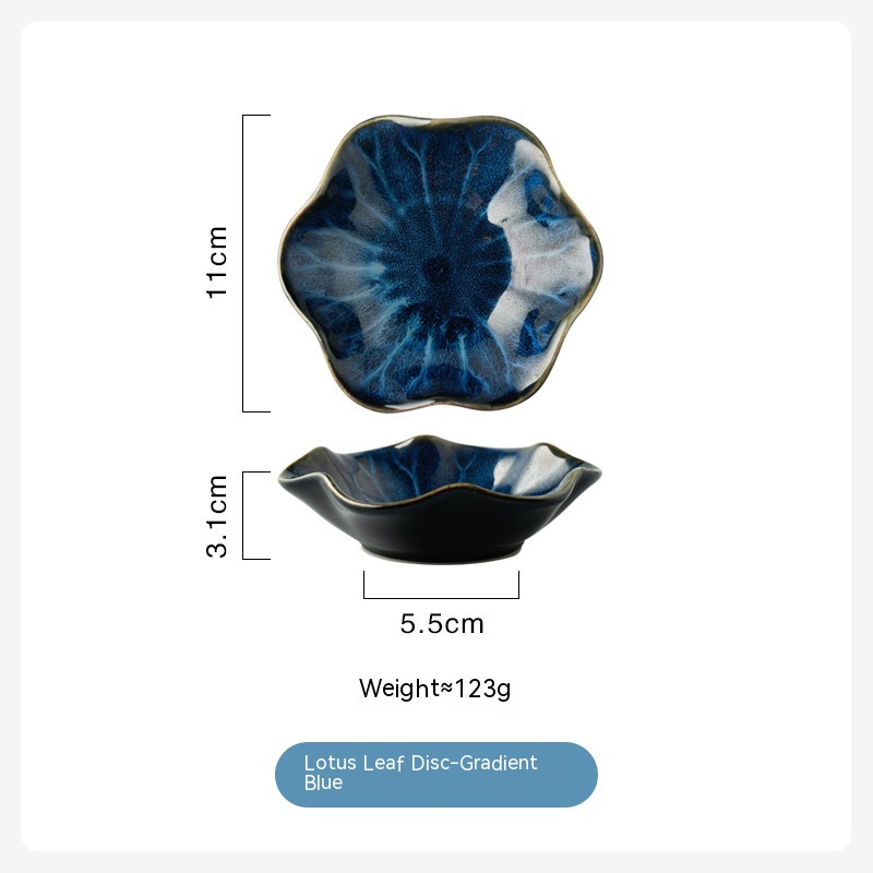 Lotus Leaf Dish Gradient Blue