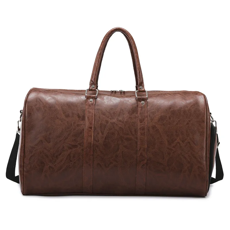 Large Capacity Dry Wet Separation Portable Travel Bag - Brown