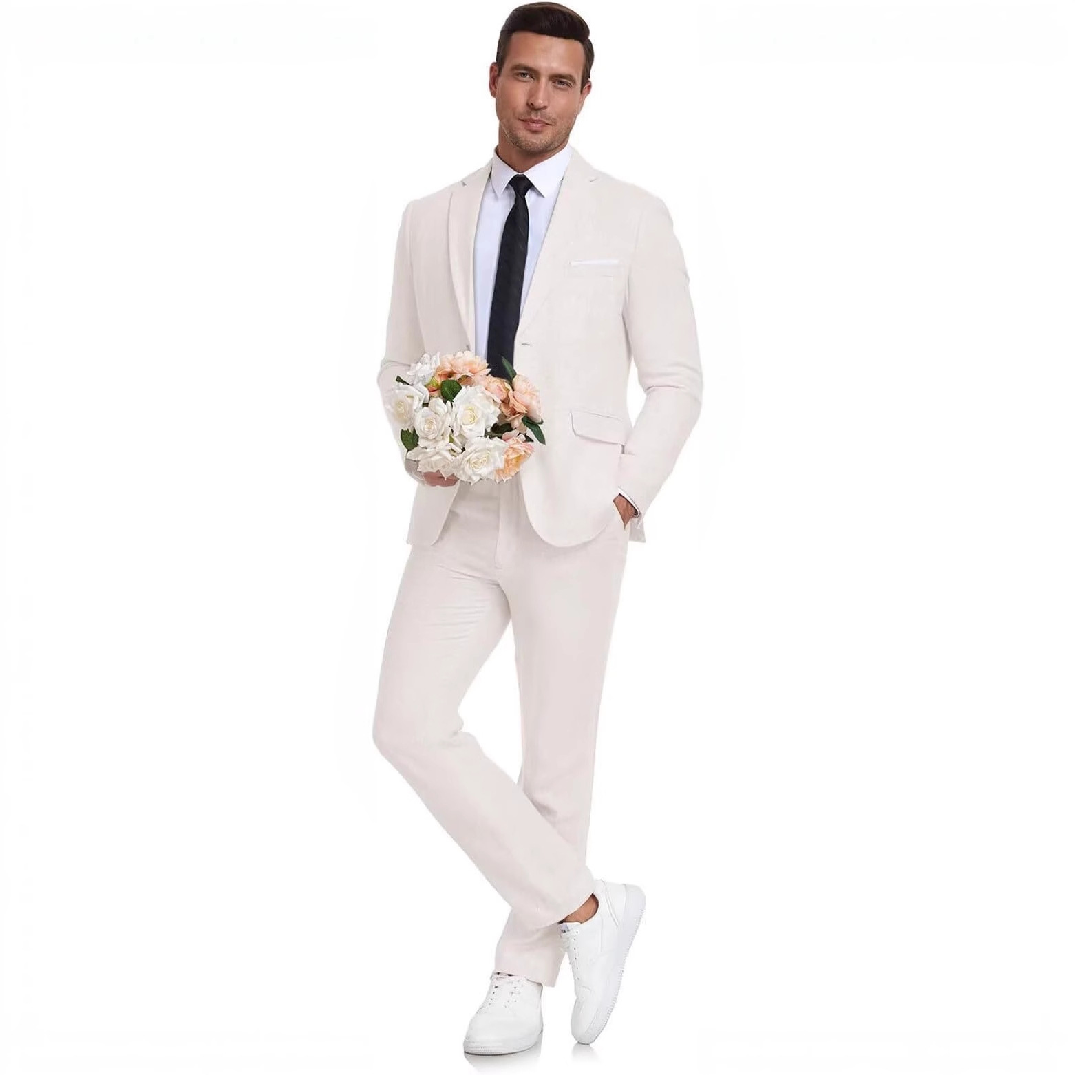 Mens Business-Casual Two-Piece Suit