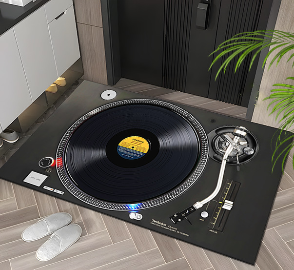 Old Record Creative Policy Radio Floor Mats