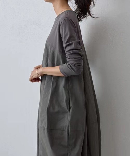 Women's patchwork maxi dress supplier reference image 9