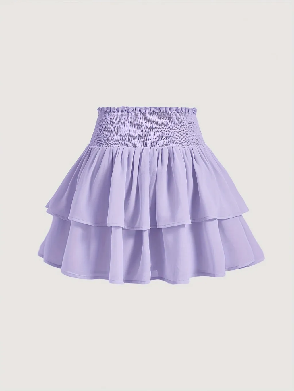 Puff Short Skirt Ballet Cake Dress High Waist Slimming - Pruple