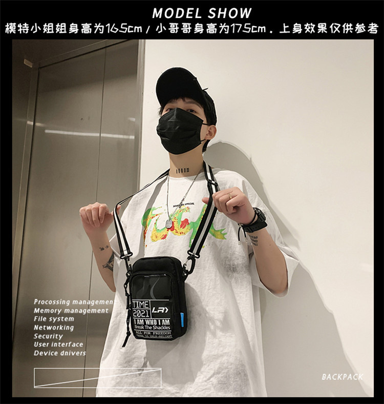 Work Clothes Sports Hip-hop Satchel — foto 44