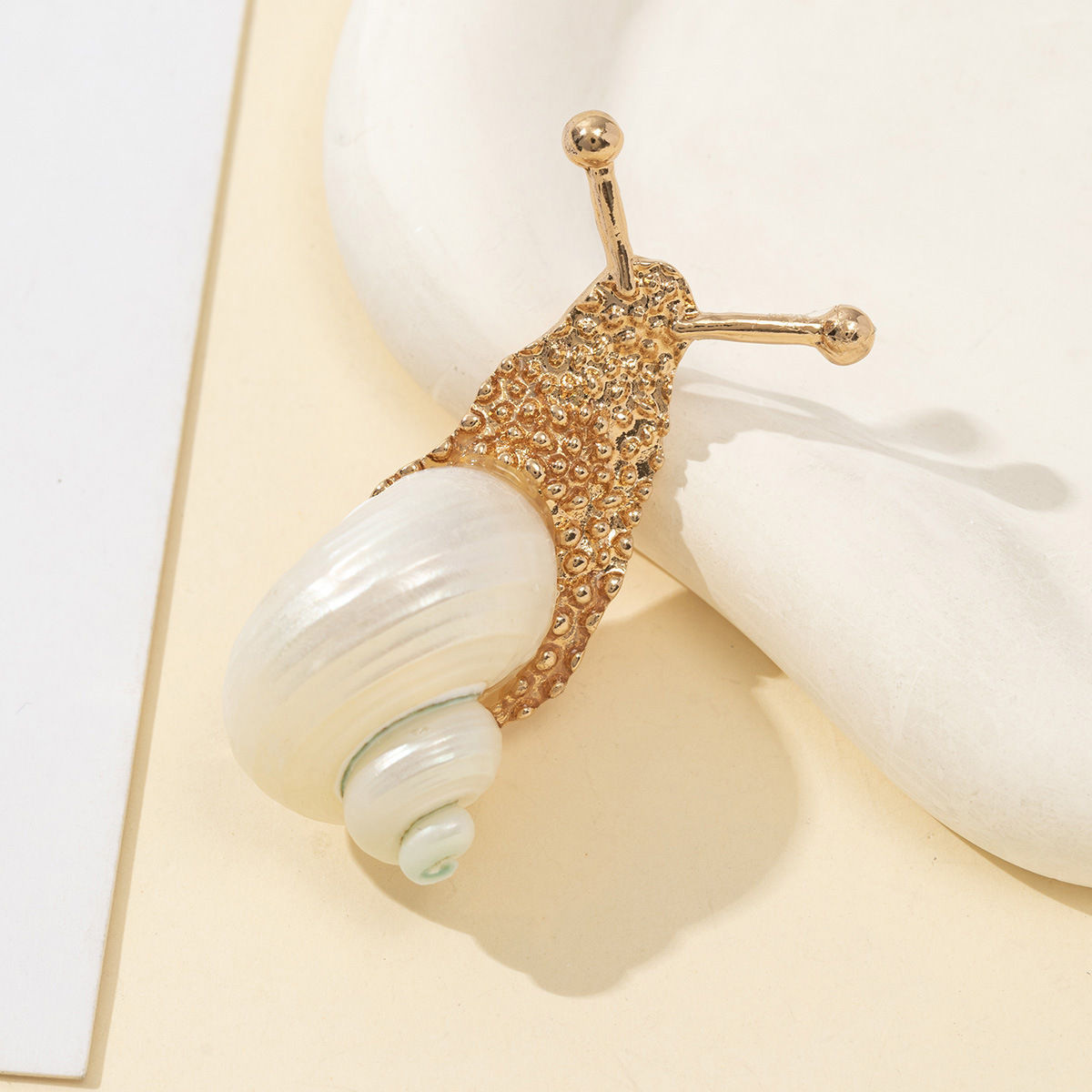 Shell Snail-Shaped Brooch, picture 4 of 6