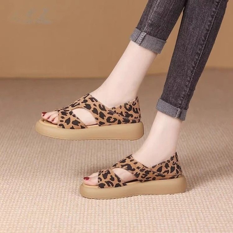 Sarah Express Flat Open-Toe Buckle Sandals – Side View