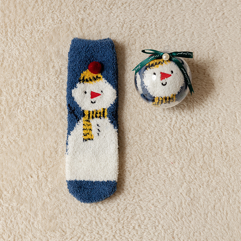 Blue Scarf Snowman Children