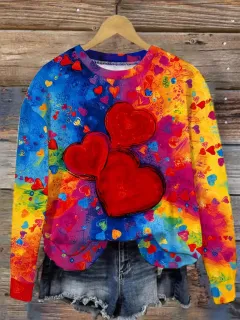 European And American Leisure Fashion Valentine's Day Long Sleeve Crew Neck Sweater - Me01Me01Zn241215Y011-5Xl - View 1