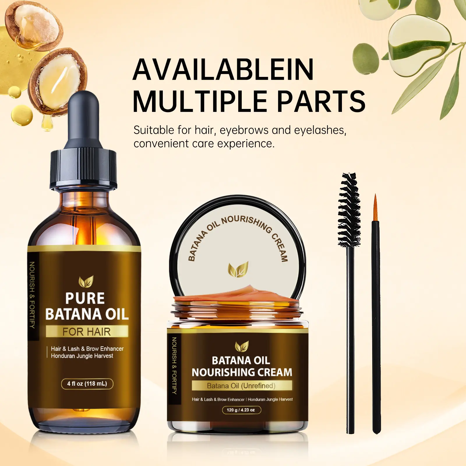 Hair Mask Cream Batana Oil Set