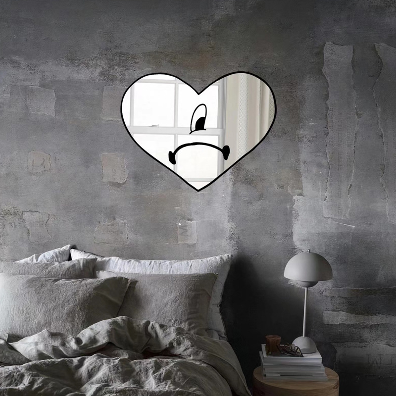 Heart Wall Mirror, Acrylic Frame, picture 8 of 11