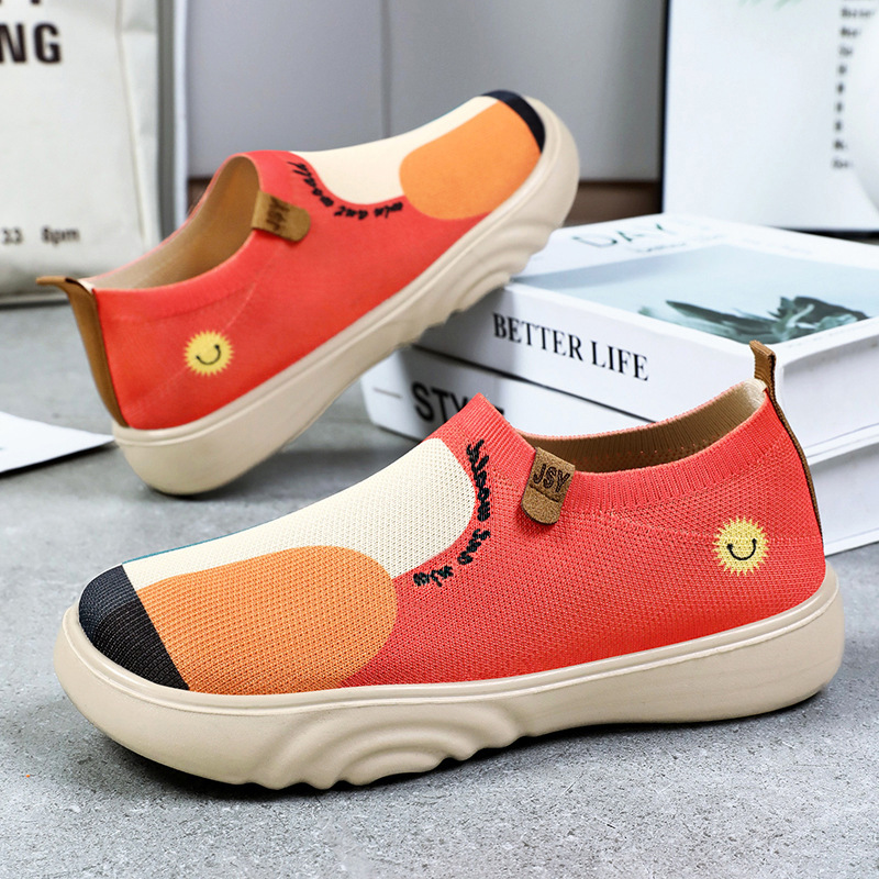 Solid Color Polyurethane Painted Casual Shoes