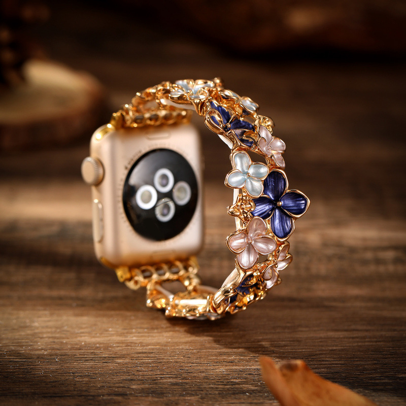 Colorful Floral Elastic Watch Strap