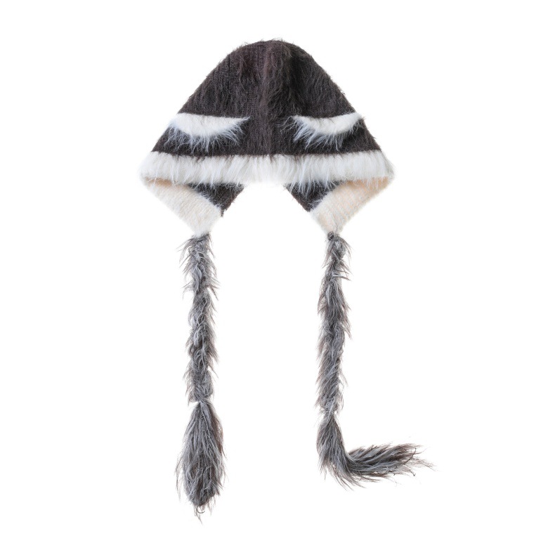 Cat Ears Mink Wool Ear-Protection Knitted Hat — Cozy Animal Ear Beanie