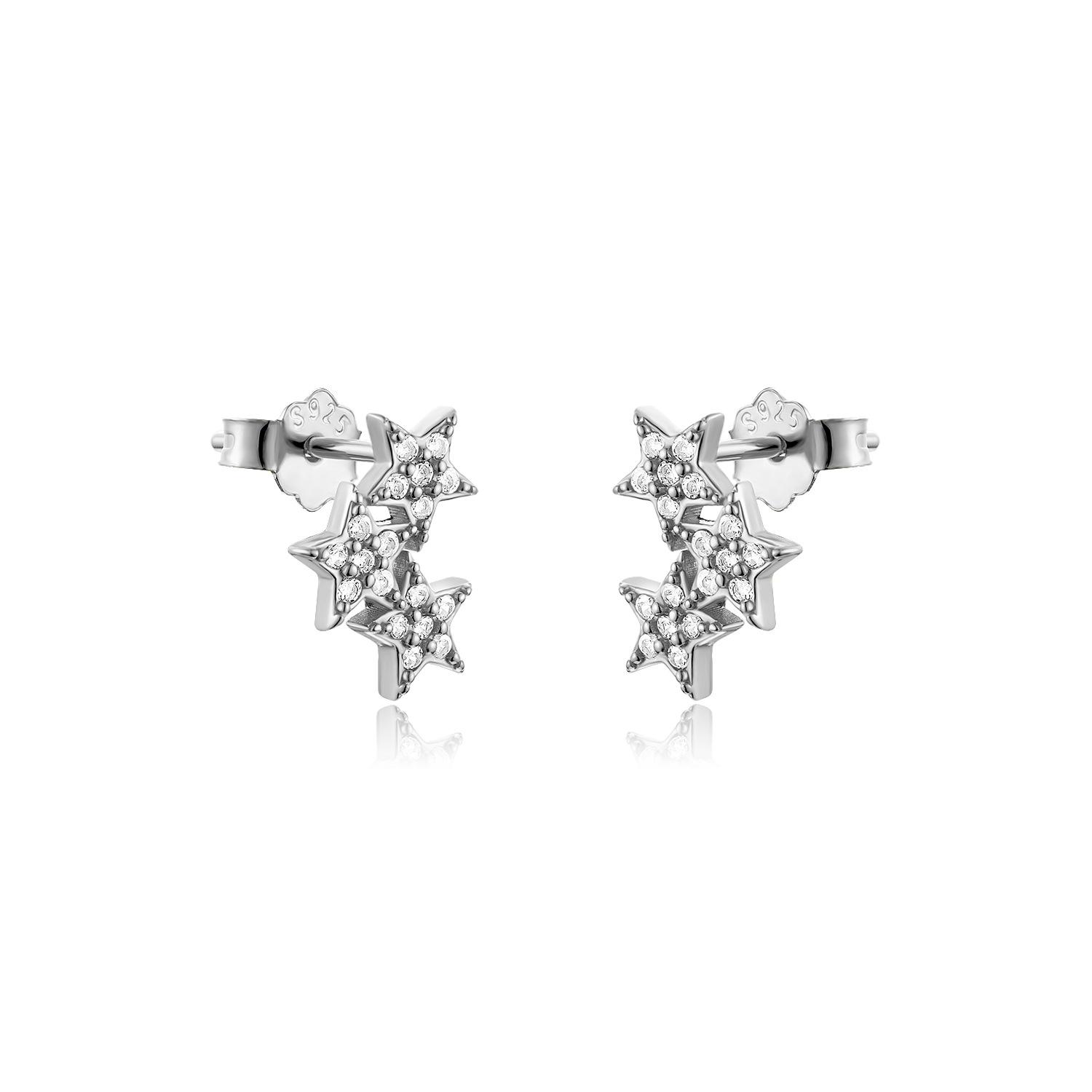 S925 Sterling Silver Special-interest Design Stud Earrings