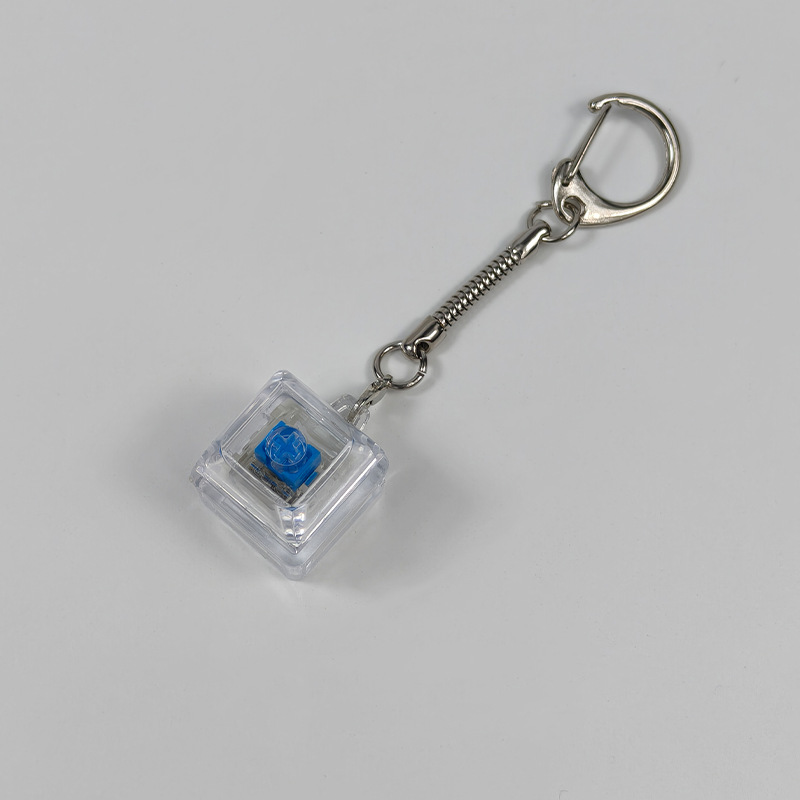 Stress-relief Keychain Toy With Finger-popping Buttons For Venting