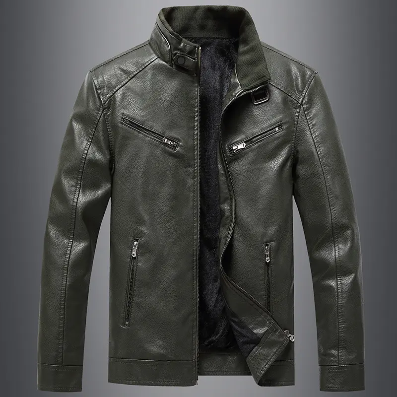 Men's Fleece Padded Coat Casual Korean-style Stand