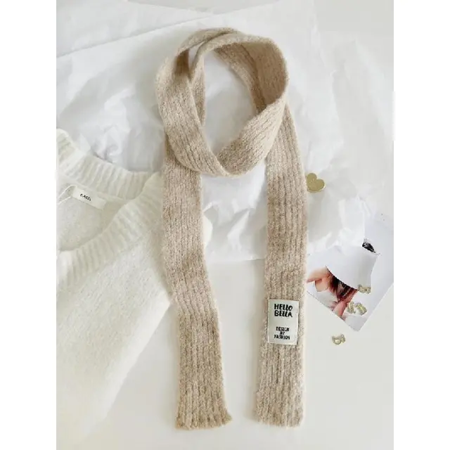Y2g Cute Fashionable Long Thin Scarf Khaki - Shop at LoveMi