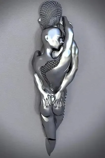 Metal Sculpture Art Abstract Poster Canvas Painting Core A Canvas Only - Shop at LoveMi