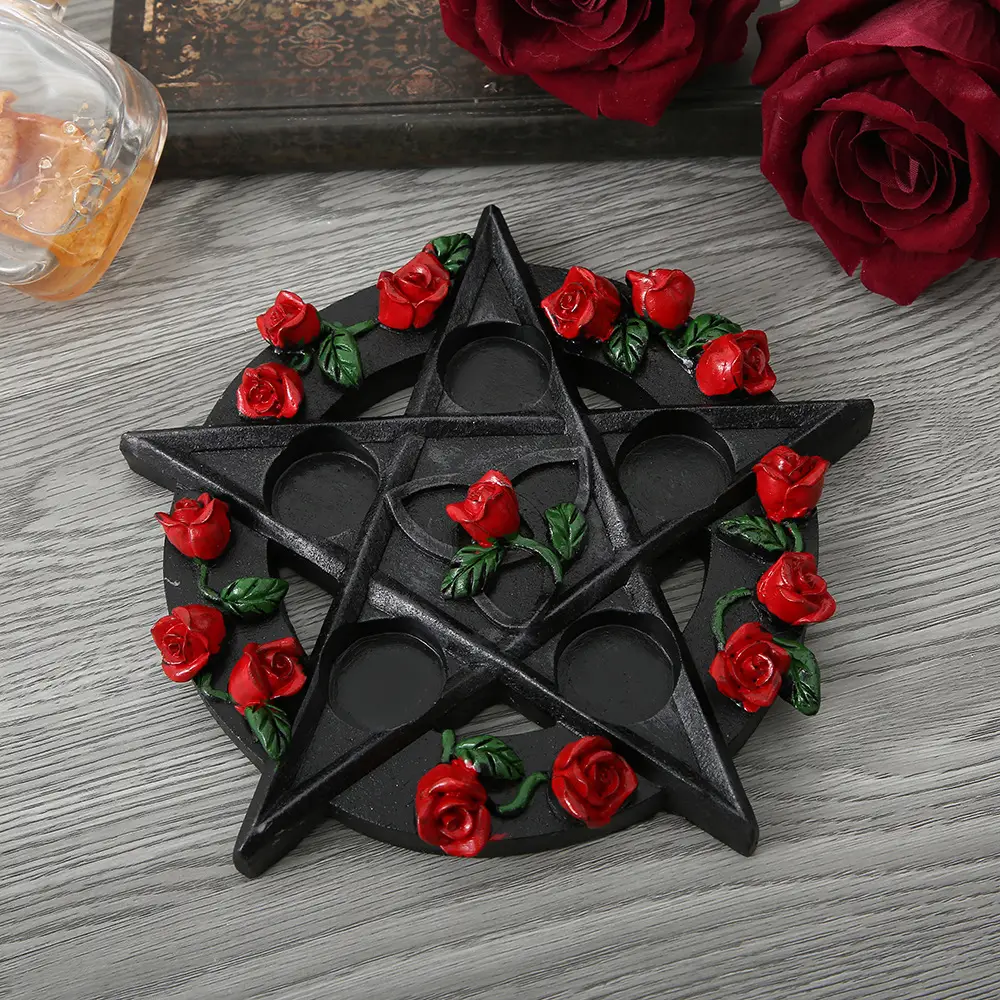 Retro Pentagram Candlestick THALO Decorations