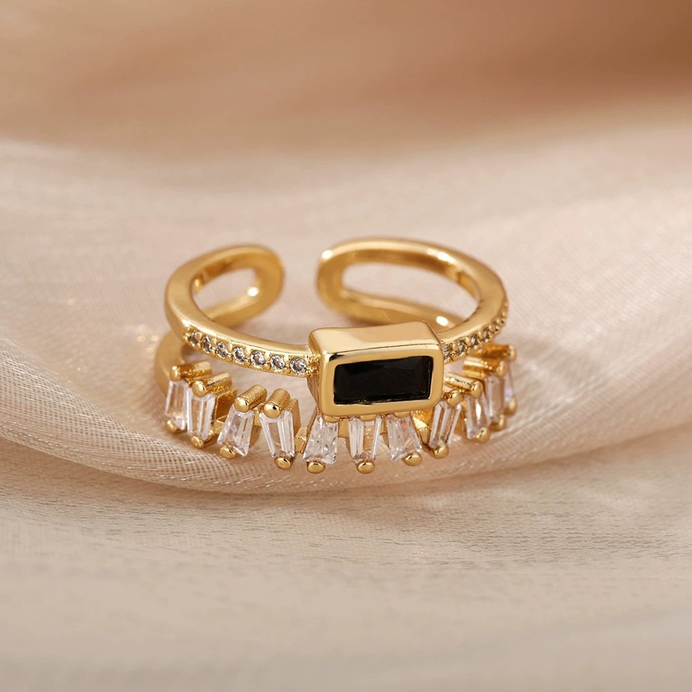 European And American Double-layer Ring 7