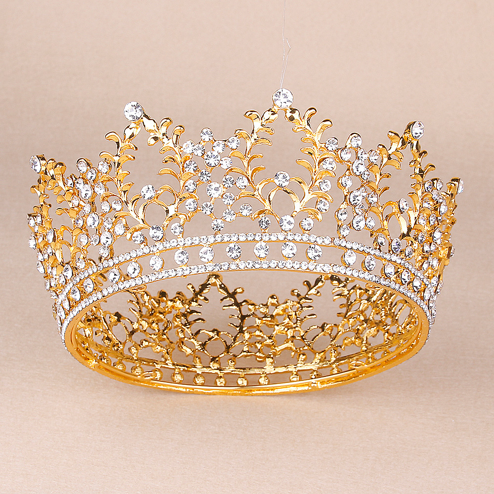 Alloy Rhinestone Crown Headband, picture 5 of 7