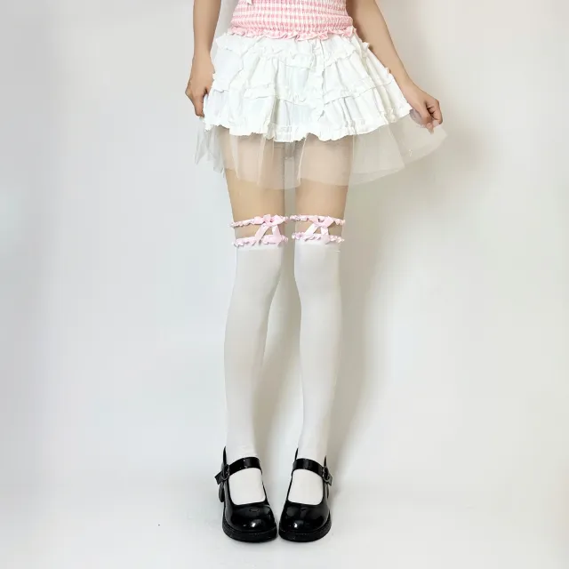 Summer Jk Lolita Velvet Sock Pure Desire To Splice Pink - Shop at LoveMi