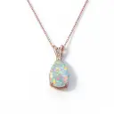 Waterdrop Opal Pendant Necklace For Women Elegant And High-end view 3