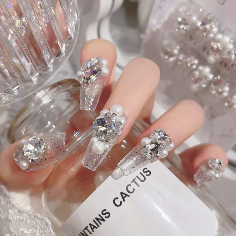 Rhinestone Manicure Wear Nail Pure Desire Wind