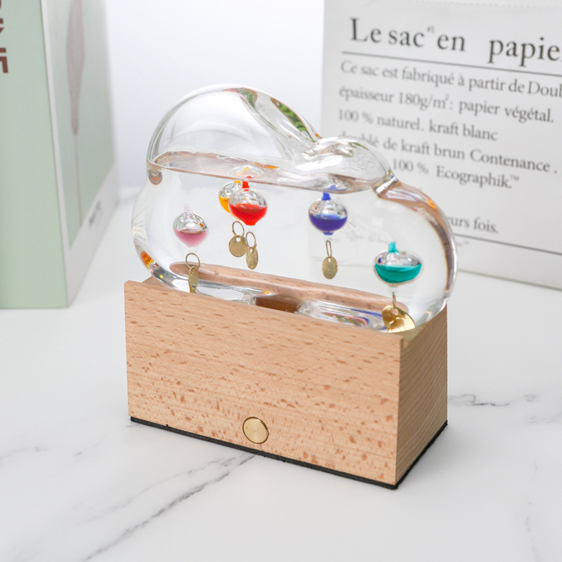 Cloud galileo thermometer decoration weather forecast