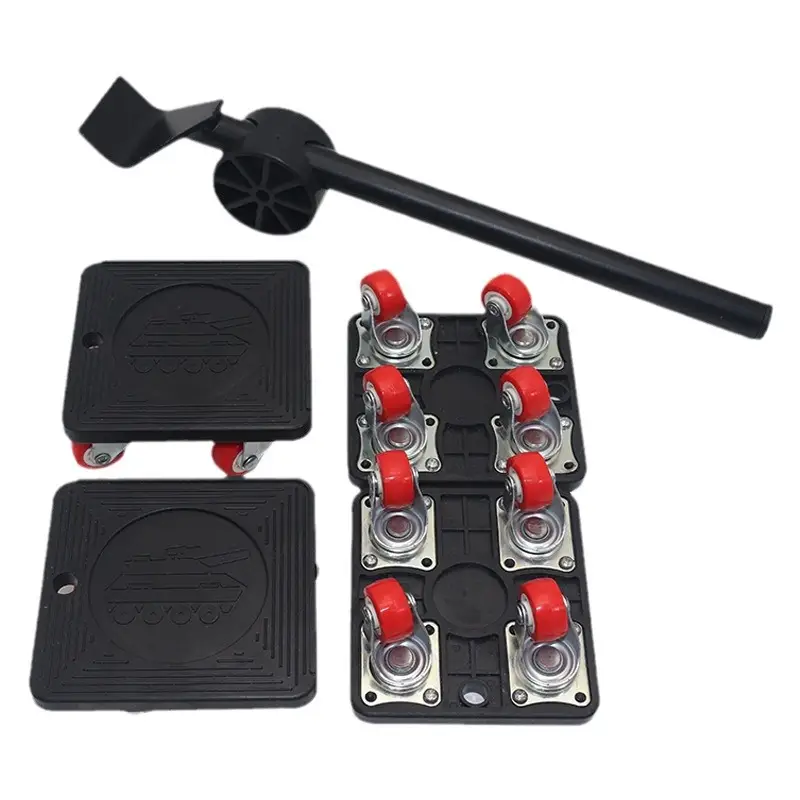 Universal Wheel Furniture Moving System Plastic Handbarrow Five-piece Set