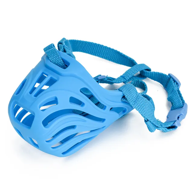 Pet Comfortable Dog Silicone Mouth Cover Mask Blue - Shop at LoveMi