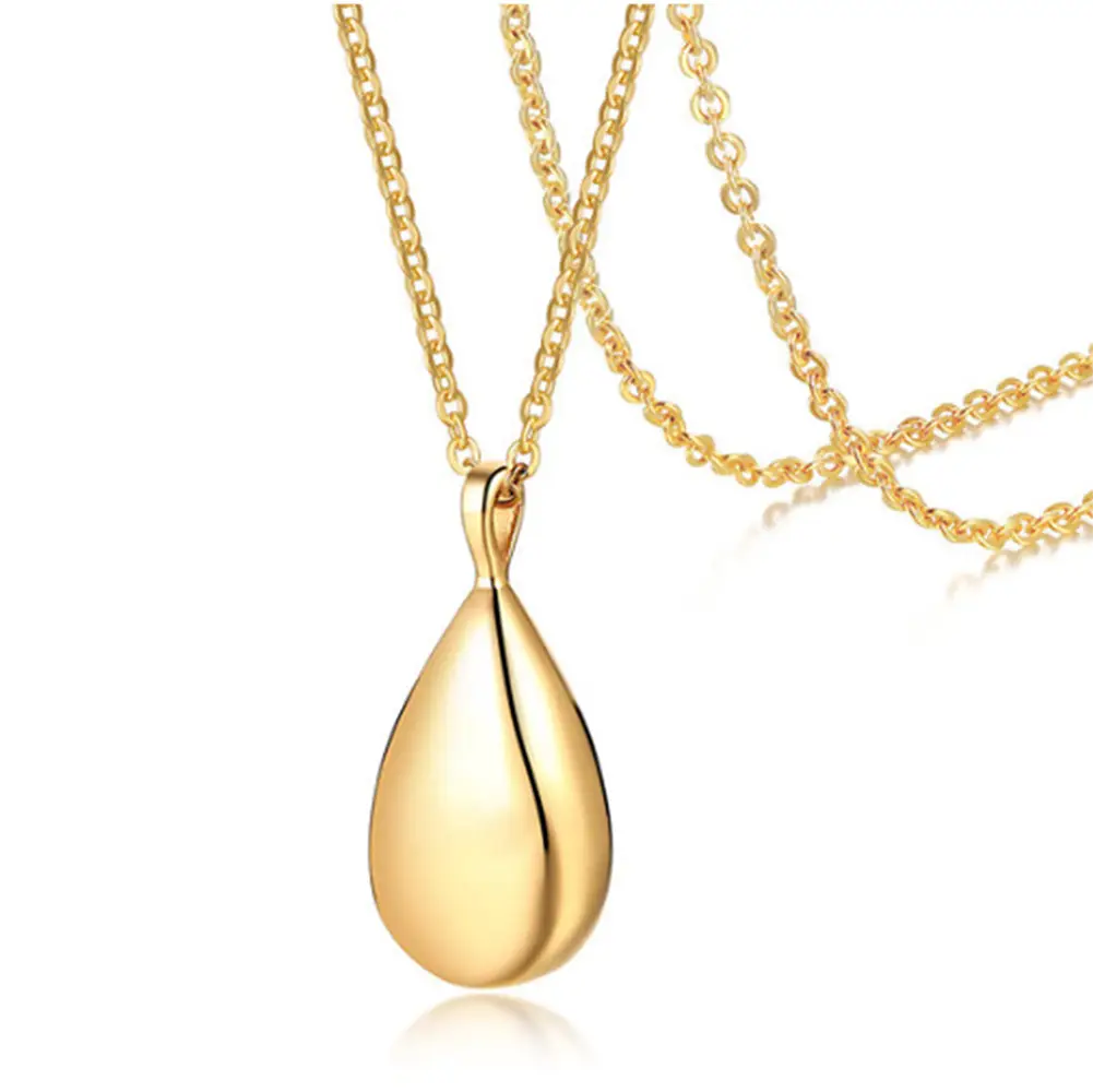Stainless Steel Dropper Perfume Bottle Necklace