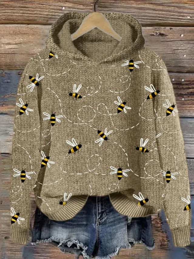 Animal Print Hooded Women's Sweater 11Style - Shop at LoveMi
