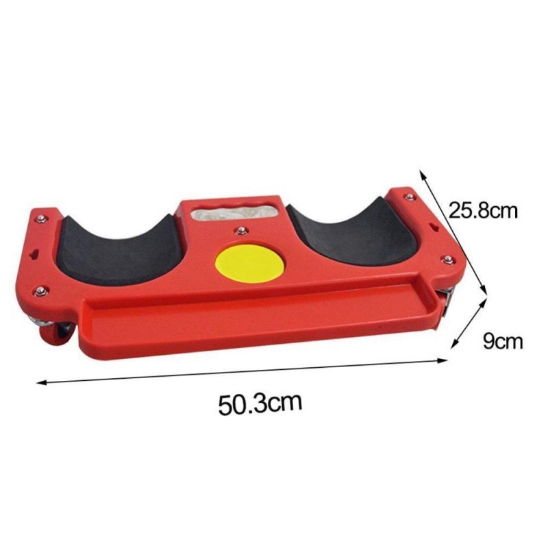 Car Repair Knee Board Universal Wheel Construction Site Tool Hassock Repair Knee Pad Car – Red