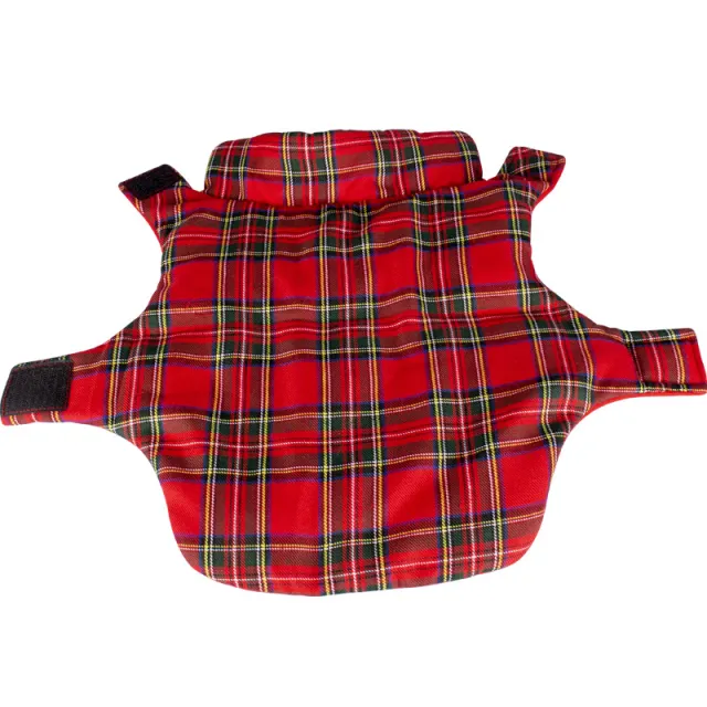 Dog Clothes Thickened Warm Cotton Coat Red Plaid Vest Red Plaid - Shop at LoveMi