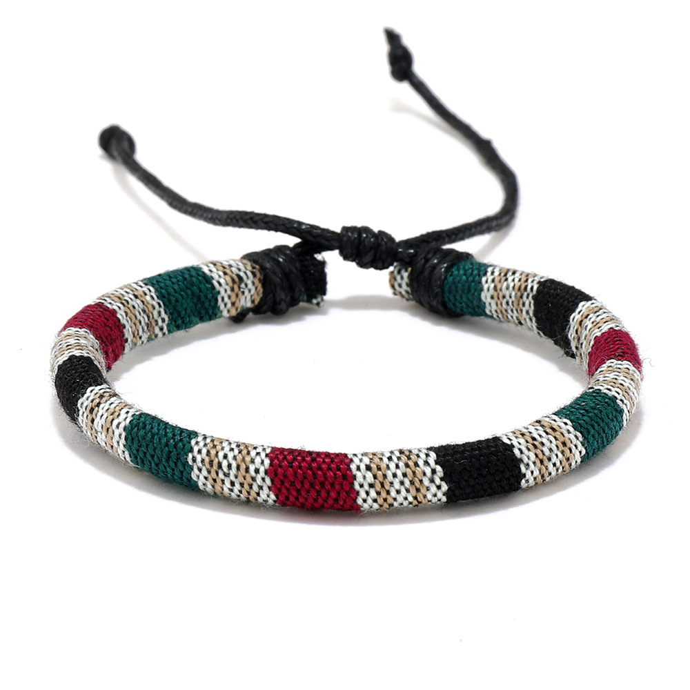 European And American National Style Bohemian Color Wax Rope Friendship Multicolor Carrying Strap