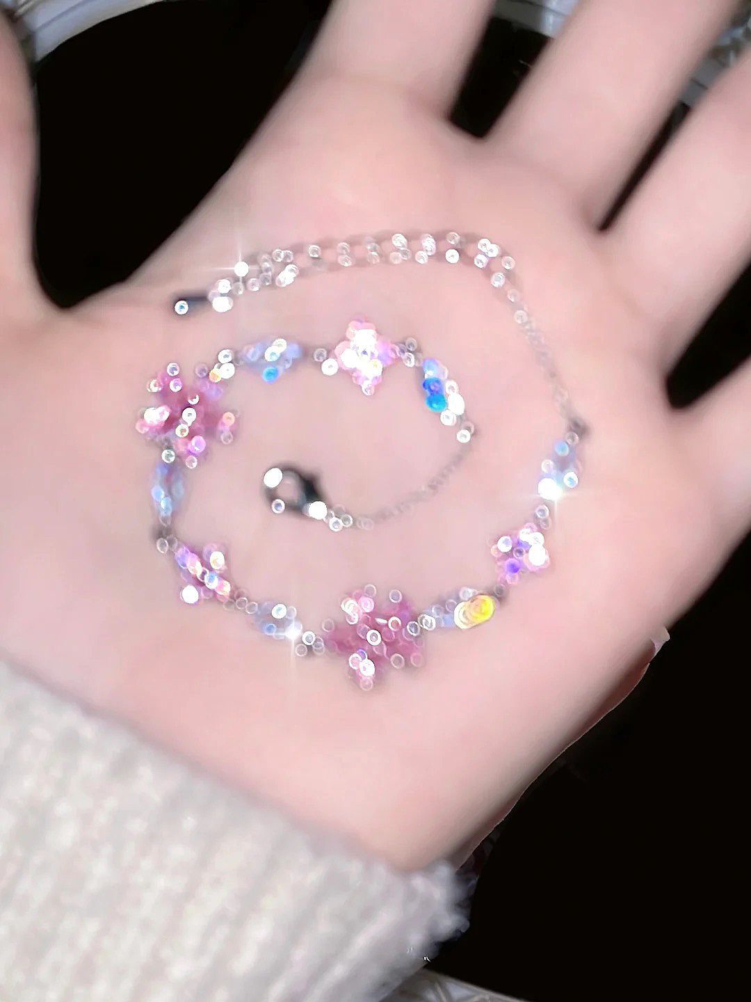 Women's Cherry Blossom Crystal Bracelet
