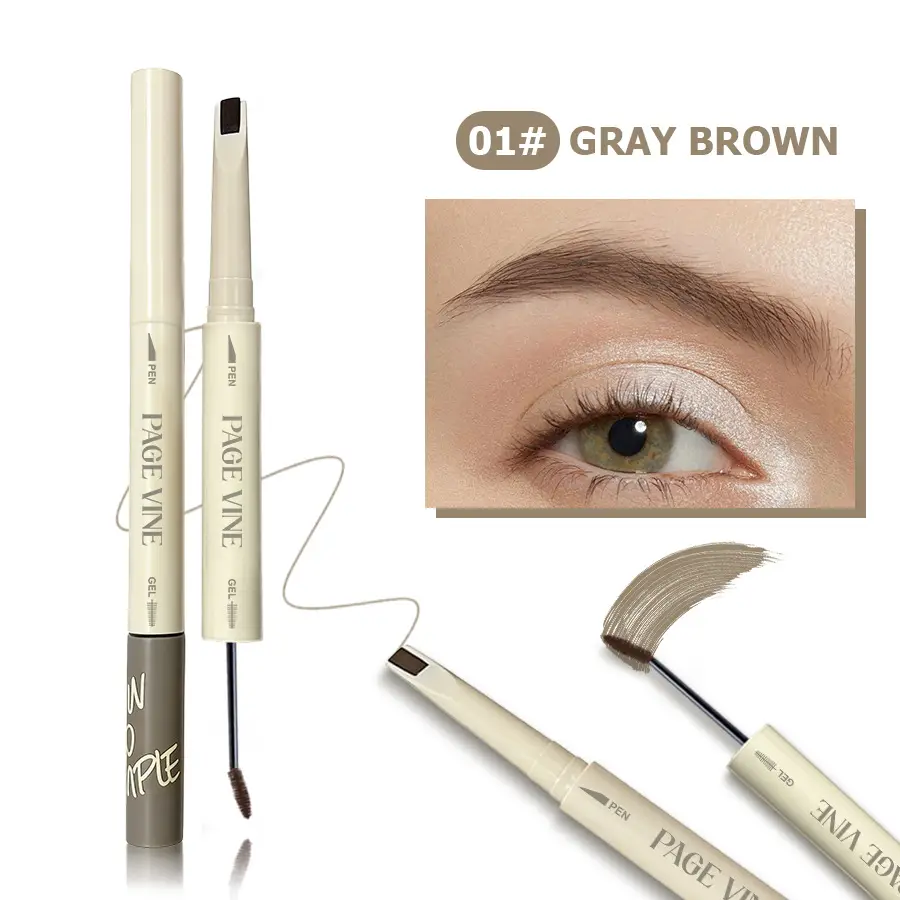 Double-ended Eyebrow Trimmer Liquid Mascara Brush