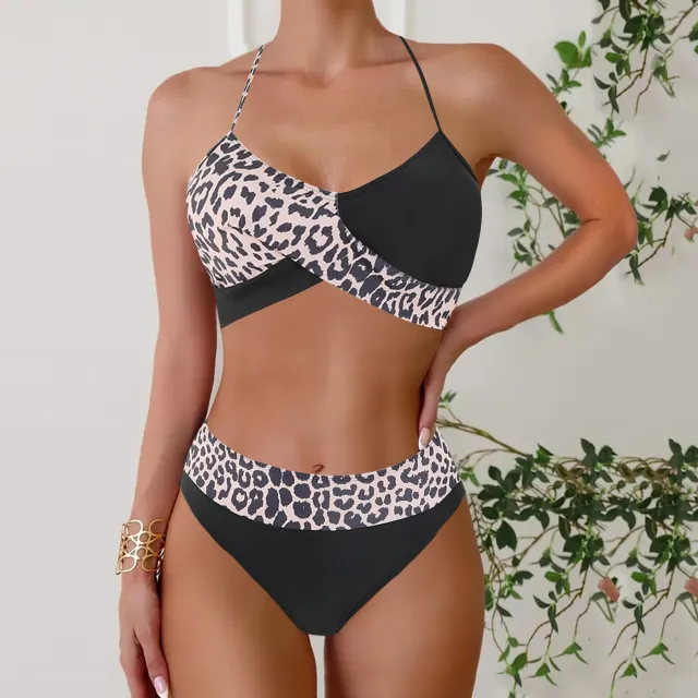 Lace Up Bikini Two piece Set Swimsuit For Women Color L - Shop at LoveMi