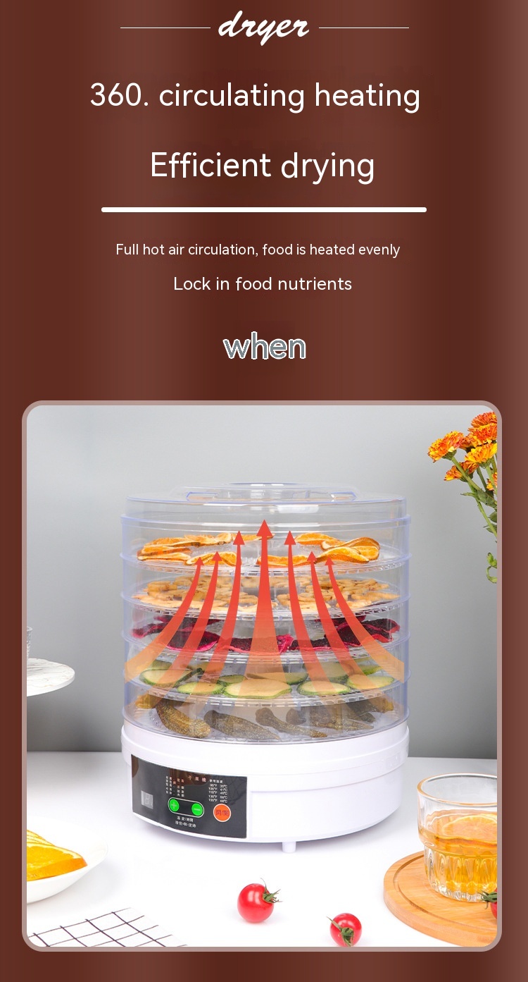 Household Fruit Dehydrator Food Small Foodstuff Dryer — foto 5
