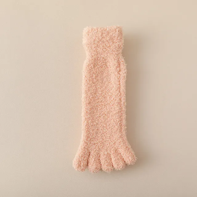 Women's Fleece lined Thickened Home Sleeping Floor Toe Socks Sem6 - Shop at LoveMi