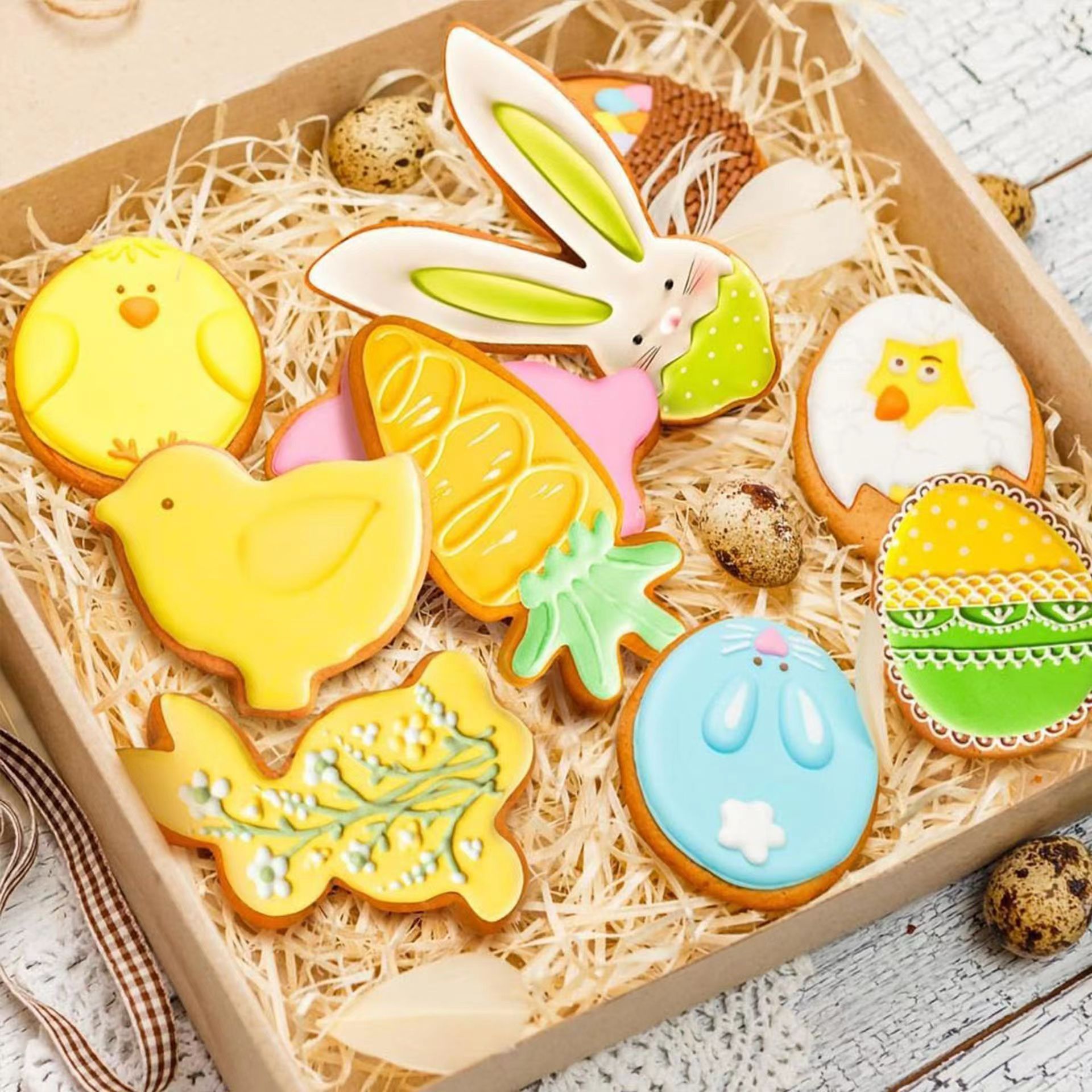 Easter Cookie Cutter Stainless Steel (Set of 5 pieces-White)