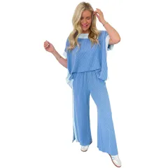 Loose Slim Fit Short Sleeve Two-piece Set - P304 - View 1