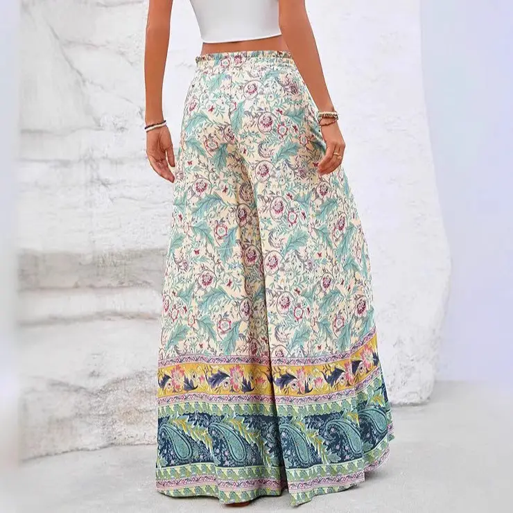 Bohemian Multicolor Printed Sweet Maxi Dress
