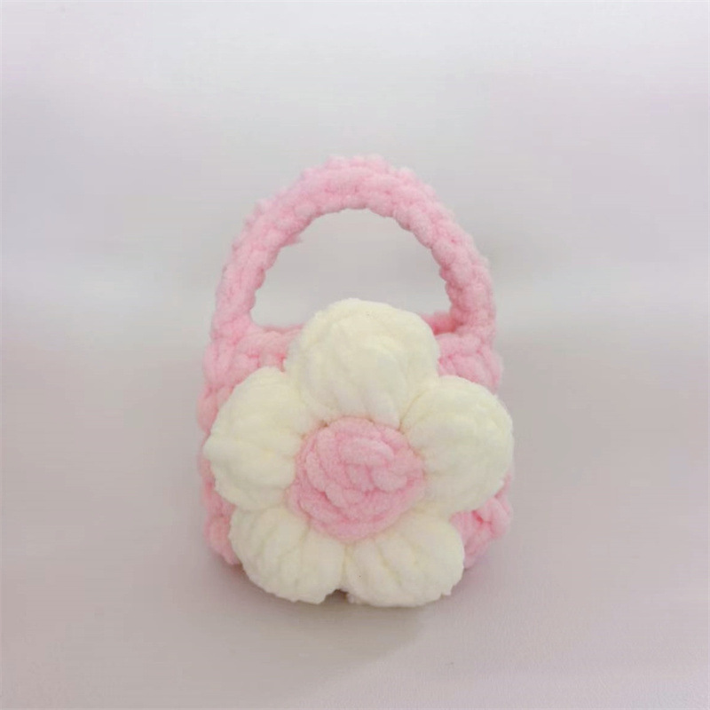 Finished Crocheted Camellia Earphone Case