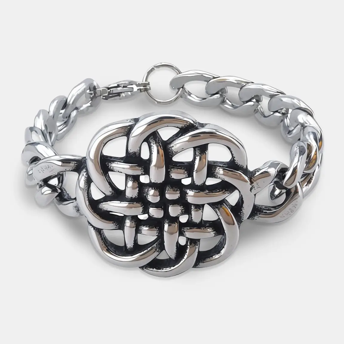 Love Cross Titanium Steel Cuban Bracelet