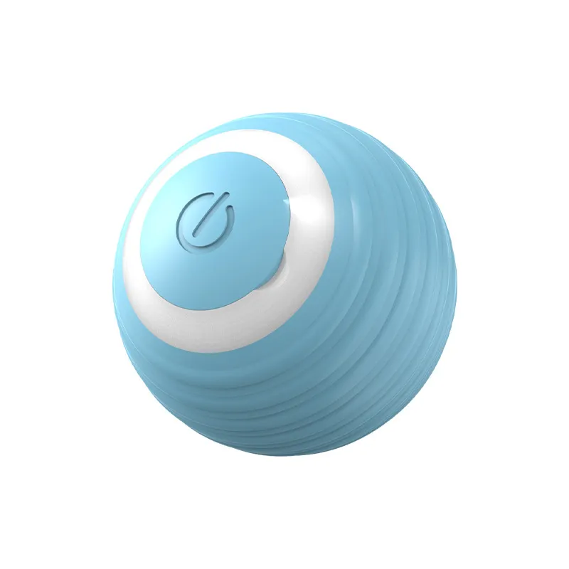 Automatic Moving Bouncing Rolling Ball Smart Cat Toy Ball Self-Moving Kitten Toy For Indoor Cat Kitten - Blue