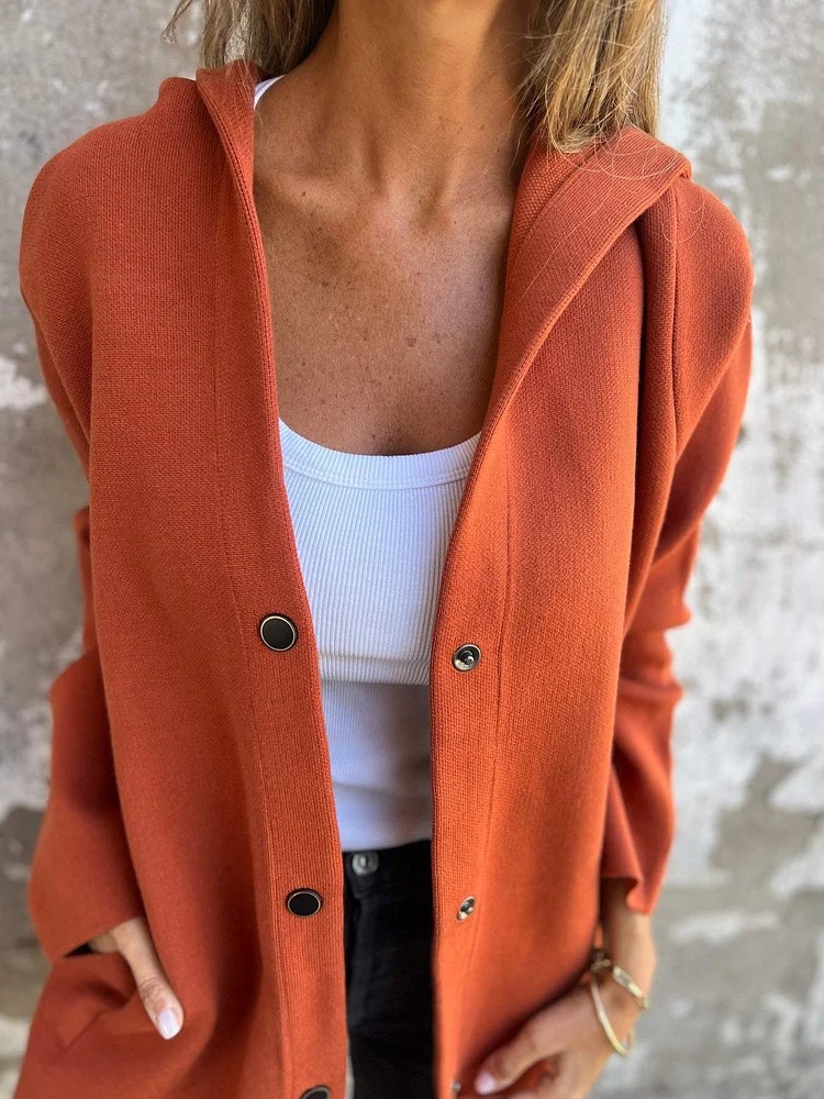 Title 16, Casual dames cardigan met capuchon, losse jas i...