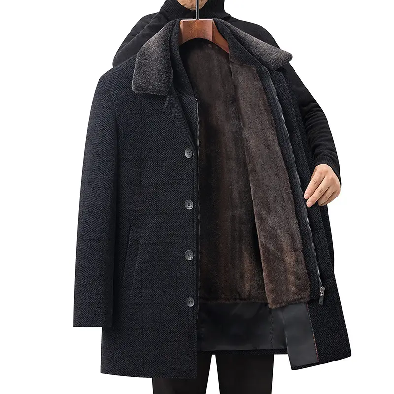 Middle-aged And Elderly Fleece-lined Thickened Detachable Two-piece