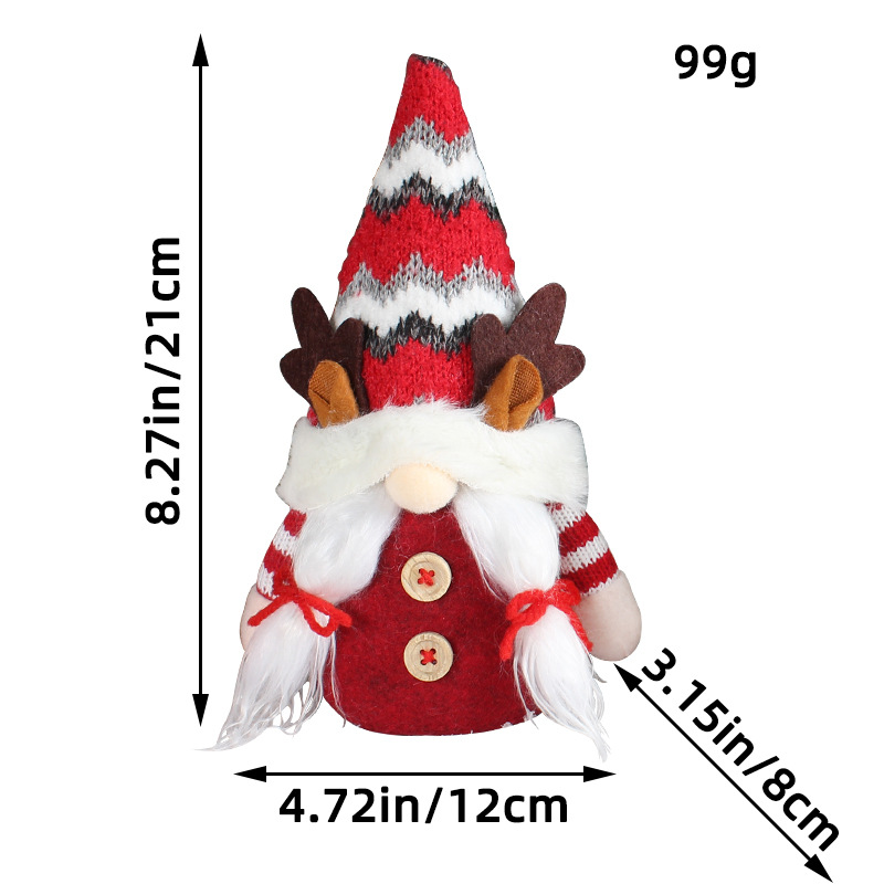 B239 Pointed Hat Antlers Red