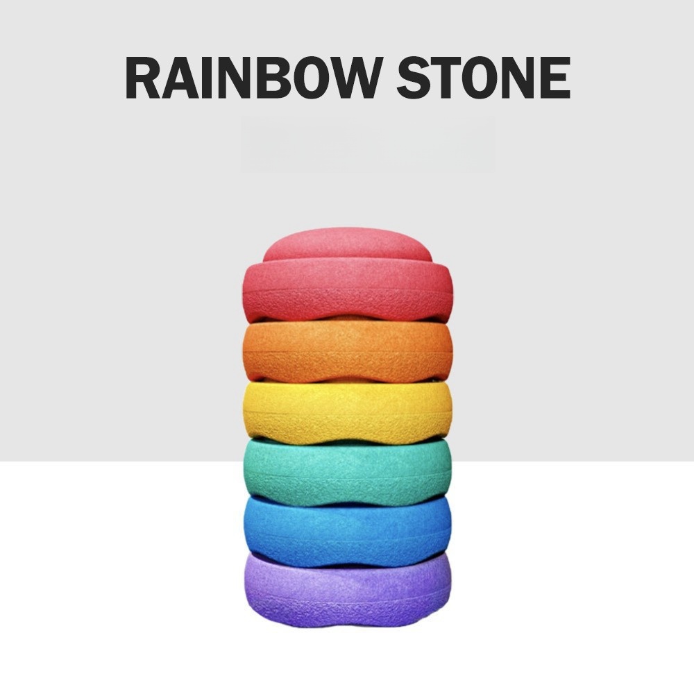 Round Rainbow Stepping Stone